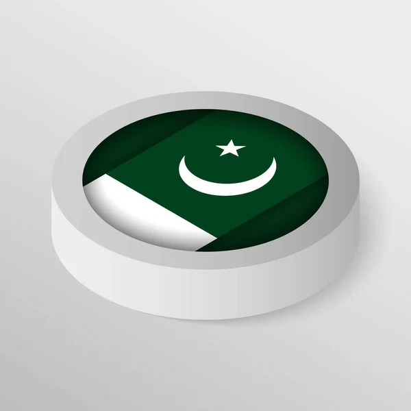 Pakistan Bayrağı Taşıyan Eps10 Vatansever Kalkanı Kullanmak Istediğiniz Etki Için — Stok Vektör