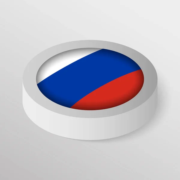 Eps10ベクトルロシアの旗を持つ愛国的な盾 あなたがそれを作りたい使用のための影響の要素 — ストックベクタ