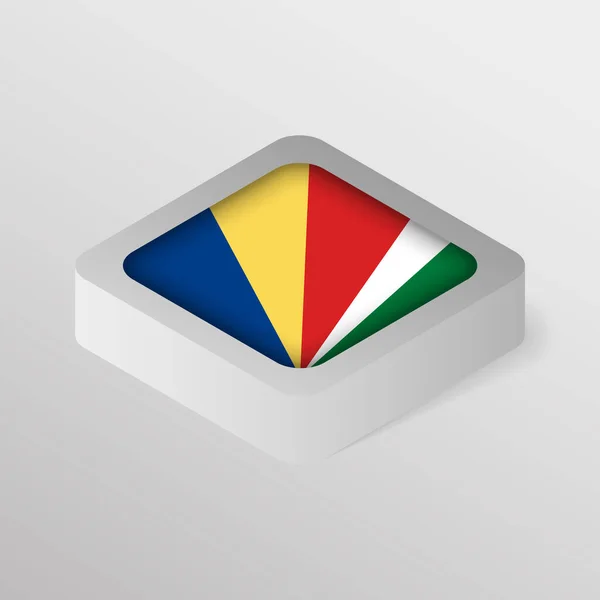 Eps10 Vector Patriotic Shield Flag Seychelles Element Impact Use You — Stock Vector
