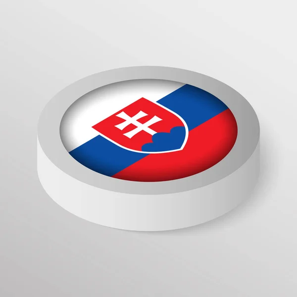 Eps10 Vector Patriotic Shield Flag Slovakia Element Impact Use You — Stock Vector