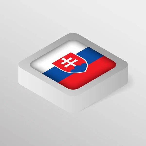 Eps10 Vector Patriotic Shield Flag Slovakia Element Impact Use You — Stock Vector