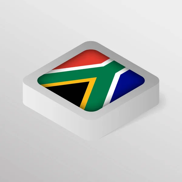 Векторный Патриотический Щит Eps10 Флагом Южной Африки Элемент Воздействия Использования — стоковый вектор