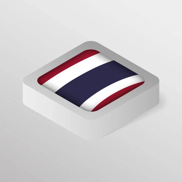 Eps10 Vector Patriotic Shield Flag Thailand 당신이만들고 사용에 영향의 — 스톡 벡터