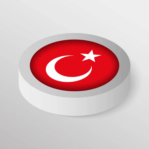 Eps10 Vector Patriotic Shield Flag Turkey Елемент Впливу Використання Який — стоковий вектор