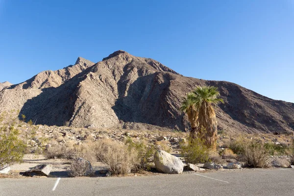 Paysage Désertique Borrego Springs Par Une Journée Été Ensoleillée — Photo