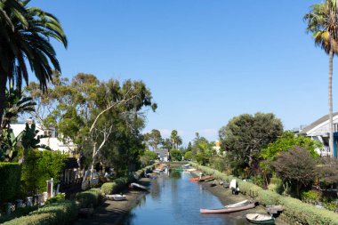 Los Angeles, Kaliforniya 'daki Venice Beach Kanalı' nın yerleşim bölgesi..