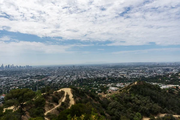 Vista Aérea Los Ángeles California Vista Desde Observatorio — Foto de Stock