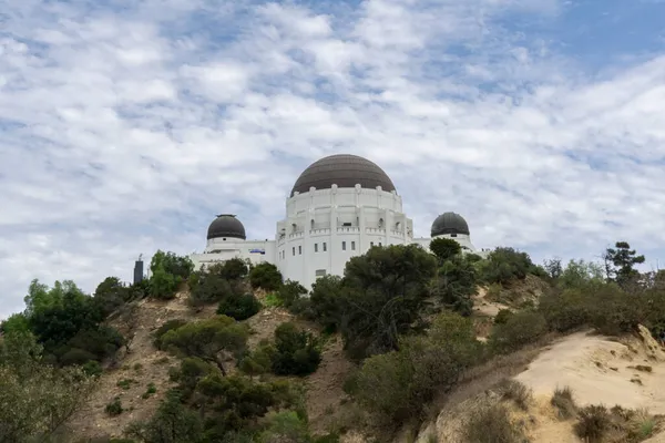 View Famous Griffith Observatory Building Los Angeles Mount Hollywood Nice — Stock Photo, Image