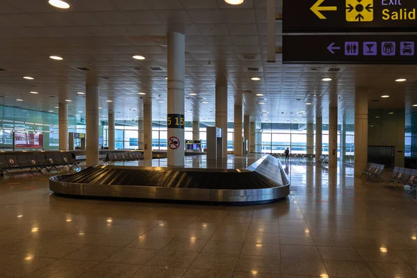 Cinturón Equipaje Vacío Aeropuerto Escáner Para Inspección Equipaje — Foto de Stock