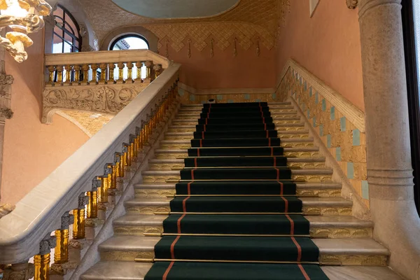 Barcelona Spain April 2022 Stairs Palau Musica Opera Barcelona Spain — Stock fotografie