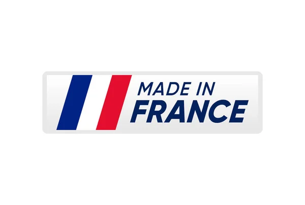 Hergestellt Frankreich Mark Sticker Icon Design — Stockvektor