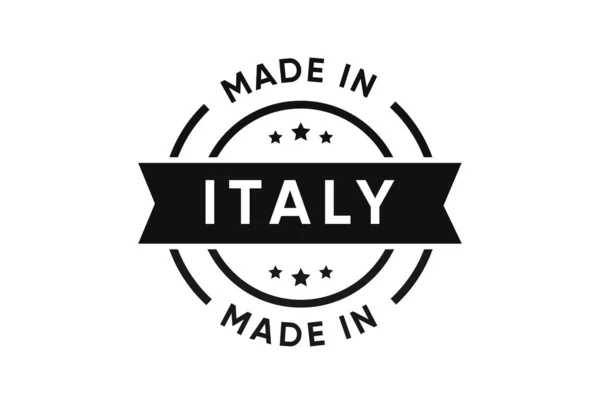Made Italy Projekt Ikony Pieczątki — Wektor stockowy