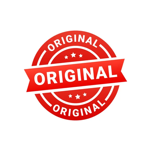 Originele Stempel Sticker Pictogram Vector — Stockvector