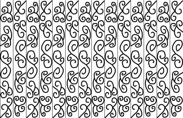 sketch of a wrought iron fence on a white background