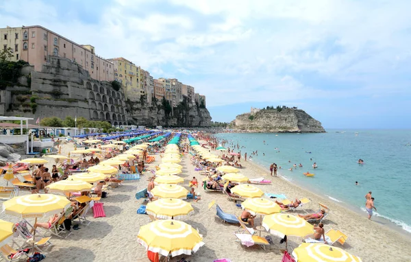 Tropea Small Town Eastern Coast Calabria Known Its Historic Center 免版税图库照片