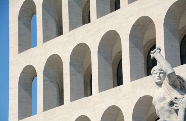 the Palazzo della Civilt Italiana is in Rome in the EUR district. Loved by the futurists for its abstract appearance, it is called by the Romans Colosseum square.
