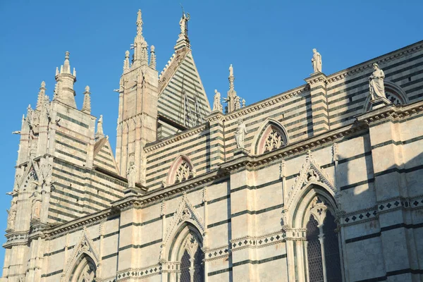 Catedral Siena Santa Maria Assunta Está Construida Estilo Románico Gótico —  Fotos de Stock
