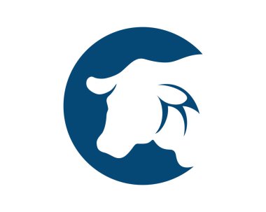 Negatif Alan Biçimli Basit İnek Sembolü