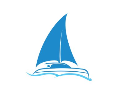 Siluet Tarzlı Basit ve Yaratıcı Yelkenli Katamaran