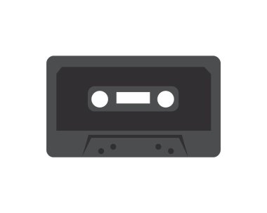 Basit Kaset ve Ses Kaseti İllüstrasyonu