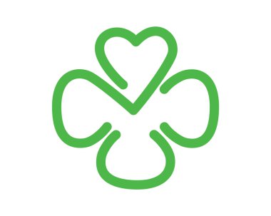 Clover combined with Love Petals Illustration