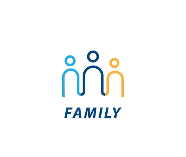 Lien Familial Logo Design — Image vectorielle