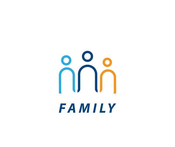 Lien Familial Logo Design — Image vectorielle