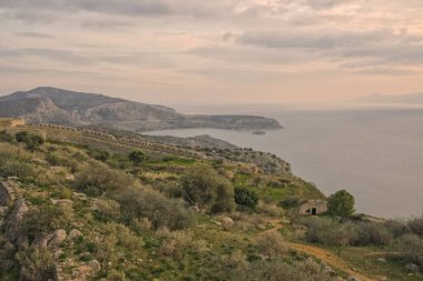 Palamidi Kalesi 'nden Argolik Körfezi manzarası 