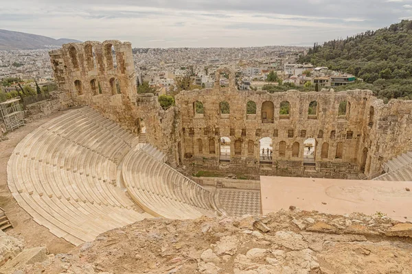 Odeon Herodes Atticus Atenas Grecia — Foto de Stock