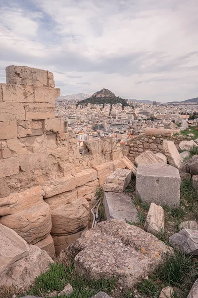 Vista Grecia Través Las Ruinas Acrópolis Atenas Grecia —  Fotos de Stock