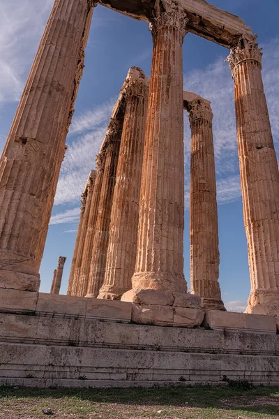 Columnas Templo Zeus Atenas Grecia —  Fotos de Stock