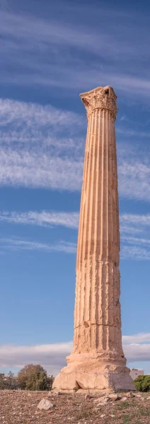 Egyetlen Oszlop Zeusz Templománál Athén Görögország — Stock Fotó