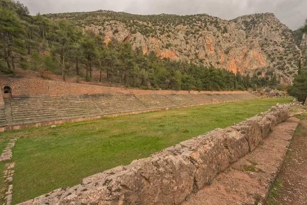 Ruinas Del Estadio Delphi Grecia — Foto de Stock