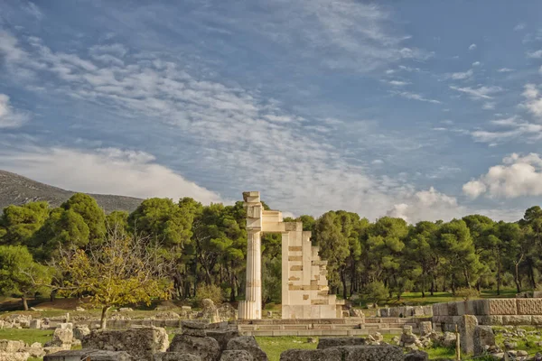 Templo Asclepio Epidavros Grecia — Foto de Stock