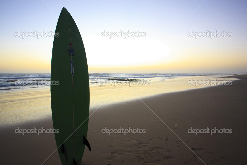 Surfboard in the beach