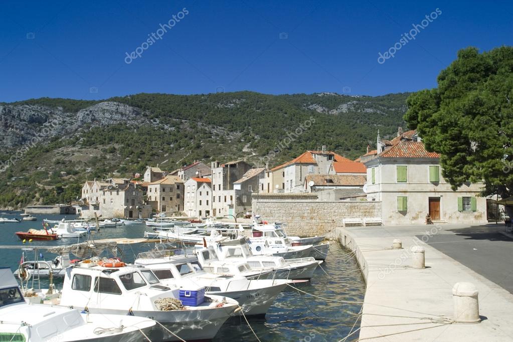 The town of Komiza, Vis in Croatia. Stock Photo by ©davidewingphoto