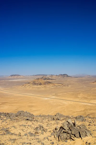 O deserto negro — Fotografia de Stock