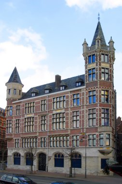 Architecture in Antwerp Belgium clipart