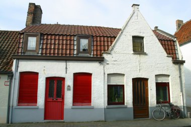 Bruges eski evleri