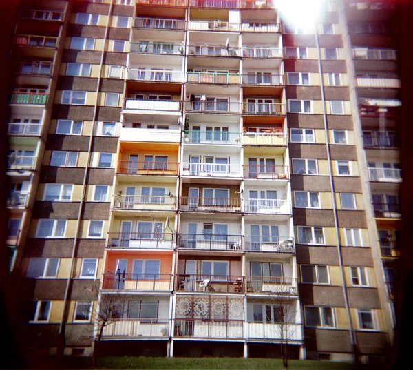 Lägenhet Block — Stockfoto