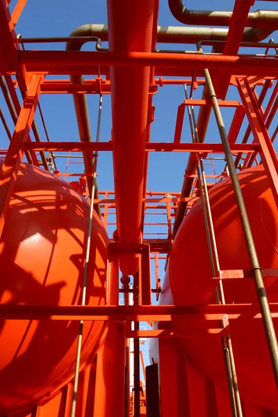 Bright Red Pipes — Stock Photo, Image