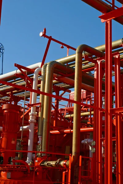 Bright Red Pipes — Stock Photo, Image