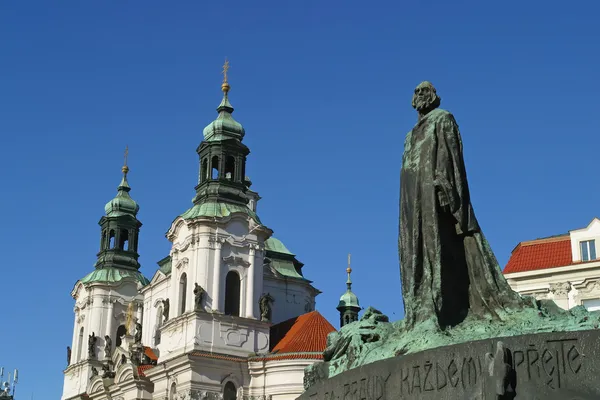 Monumento a Jan Hus — Foto Stock