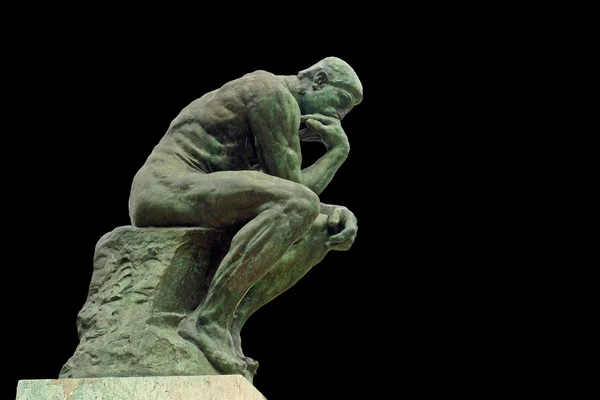 Rodin är statyn tänkaren Stockfoto