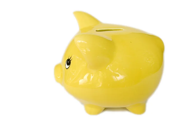 Yellow piggy bank. — Stock Photo, Image