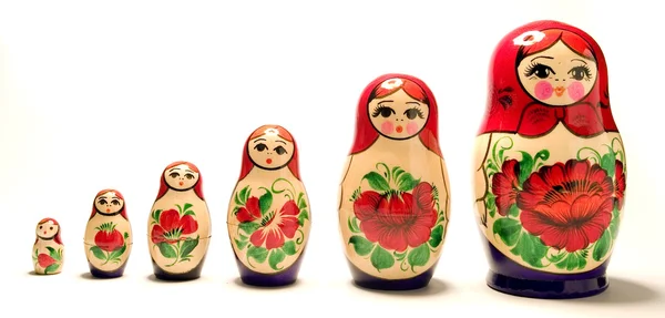 Russische Puppen. — Stockfoto