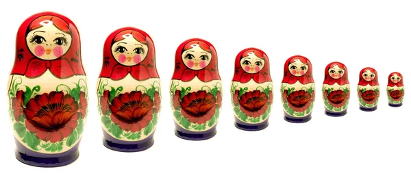 Russische Puppen. — Stockfoto