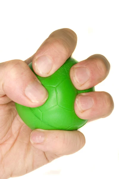 La mano del hombre apretando la bola . —  Fotos de Stock