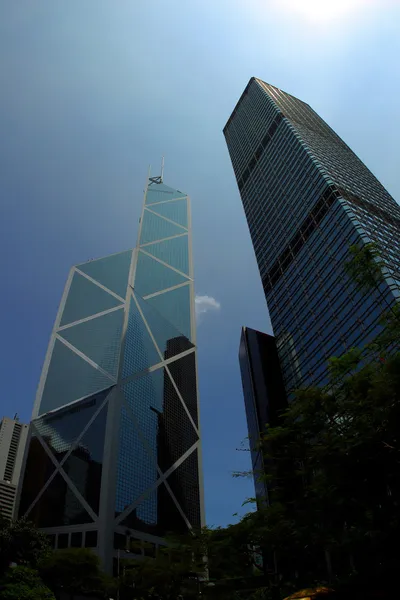 Hoge gebouwen in hong kong. — Stockfoto