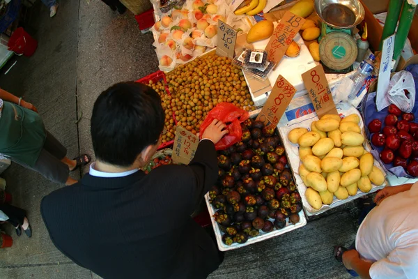 Mercado de alimentos frescos — Fotografia de Stock